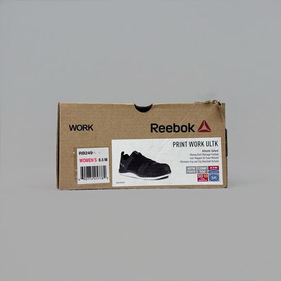 Reebok Women’s Black Print Work ULTK Shoes - Size 8.5 main image 4